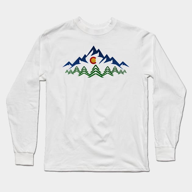 colorado mountain landscape Long Sleeve T-Shirt by pholange